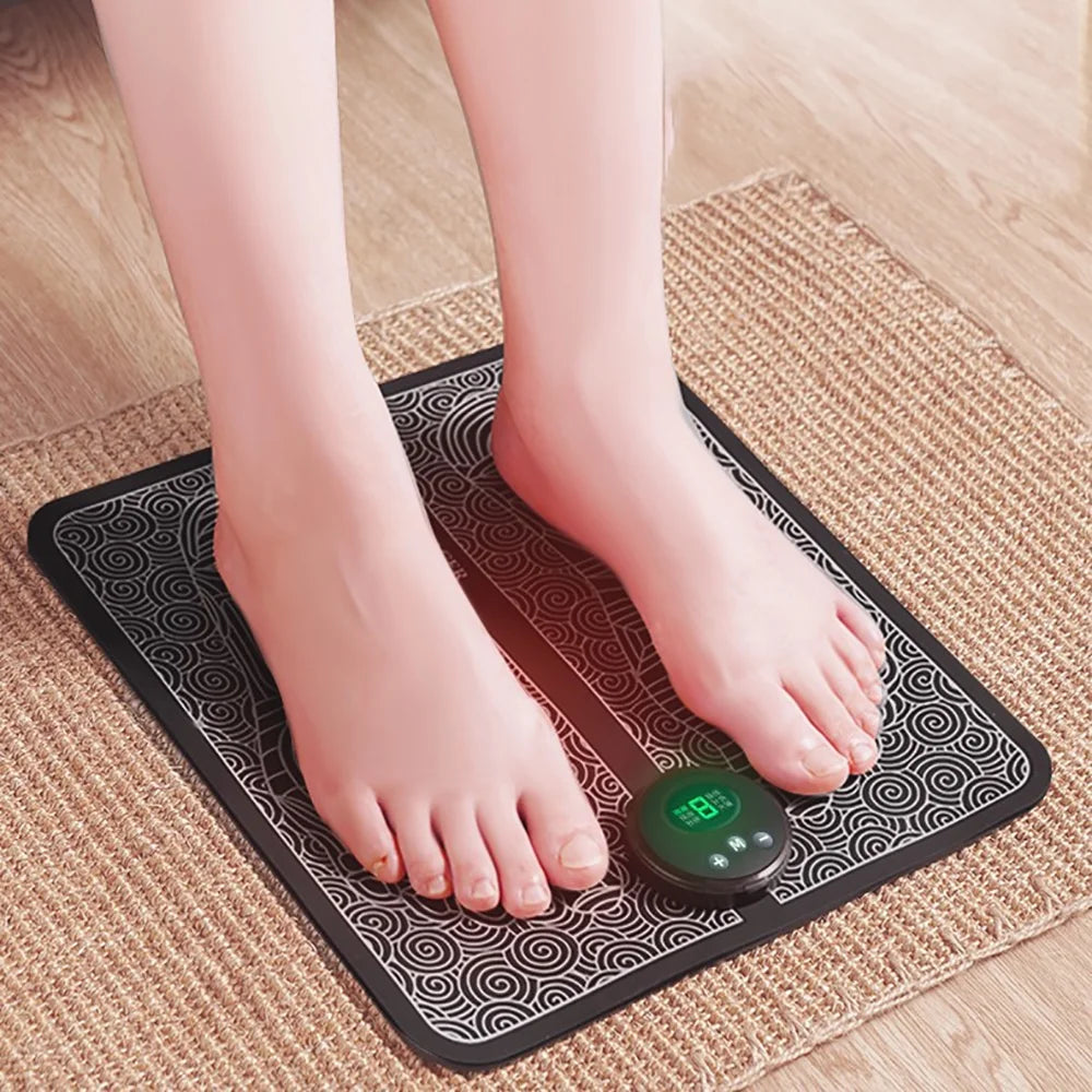 Electric Foot Massager EMS Feet Massage Machine Circulation Booster Feet Leg USB