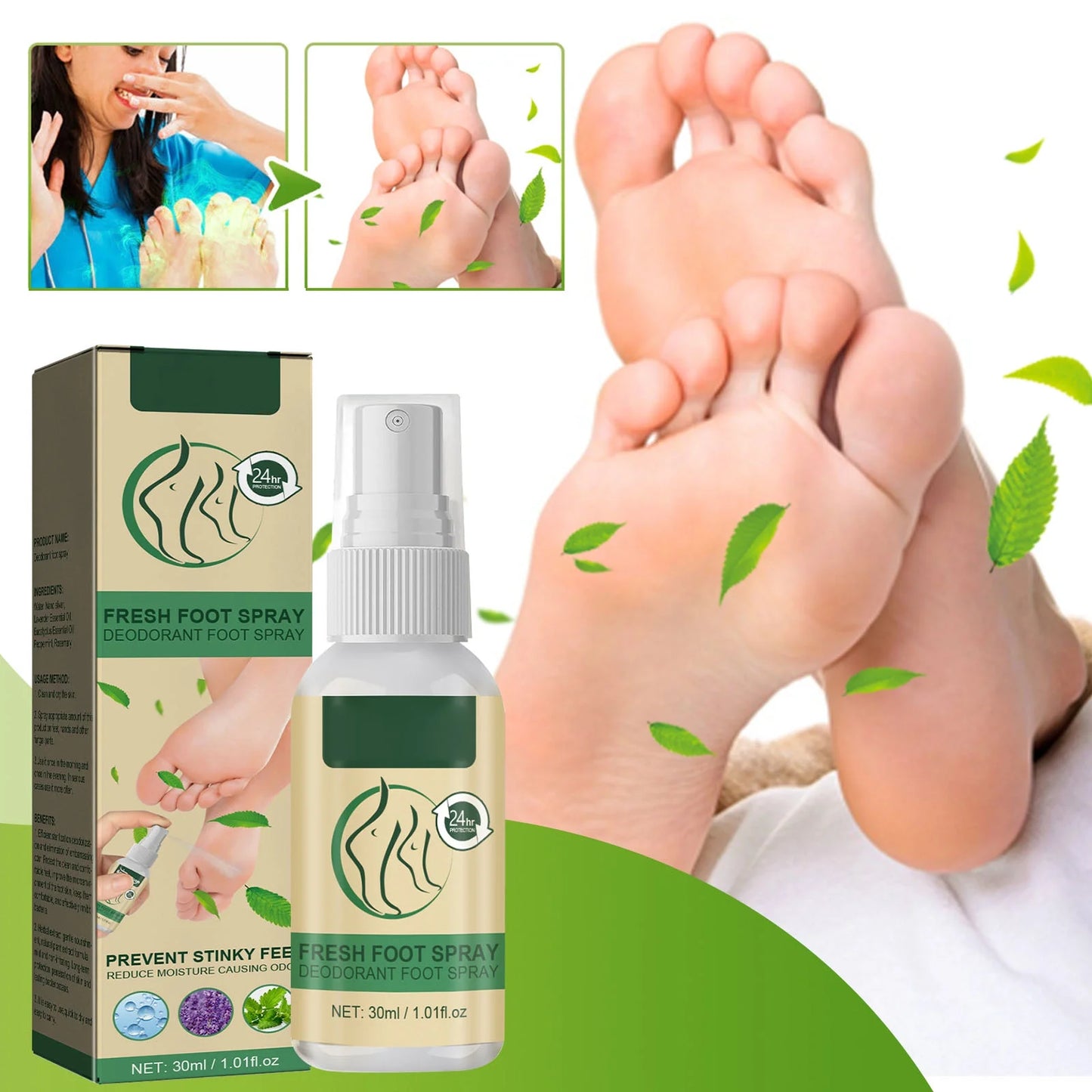 Athletes Foot Spray Athletes Foot Spray Toenail Feet Smelly Feet Itchy 20Ml Spray