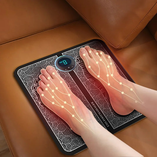 Electric Foot Massager EMS Feet Massage Machine Circulation Booster Feet Leg USB